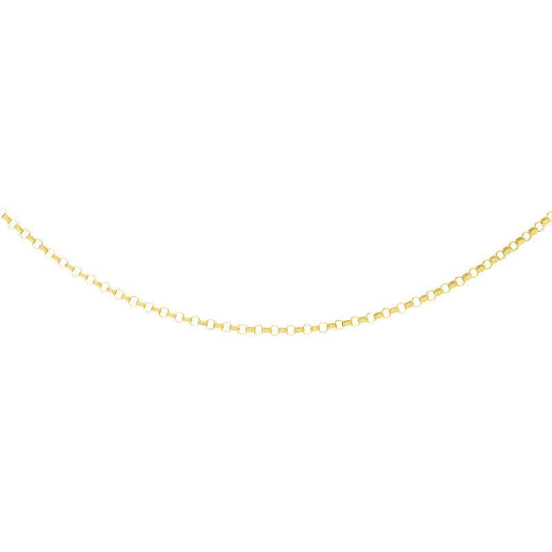 9ct Gold Round Belcher Chain 18"
