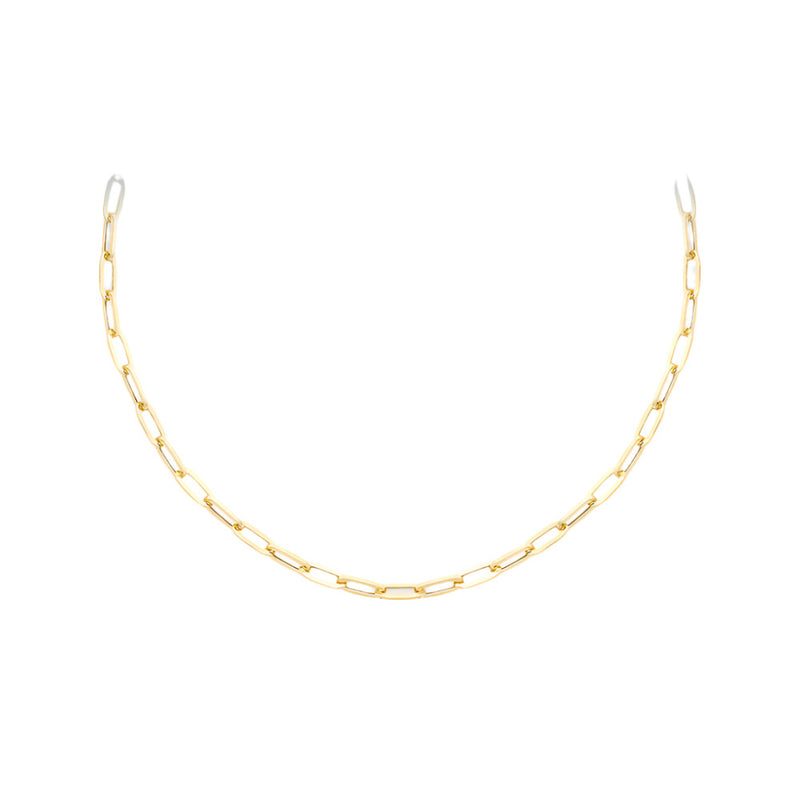 9ct Gold Paper Chain 18"