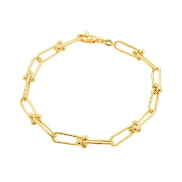 9ct Gold Small Industrial Bracelet