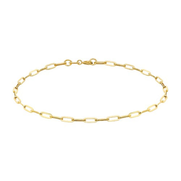 9ct Gold Paper Chain Bracelet