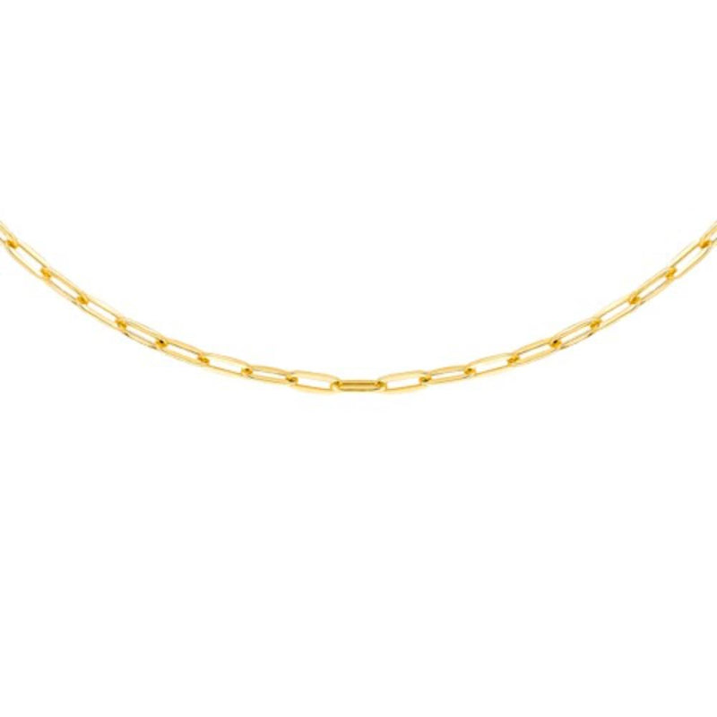 9ct Gold Paper Chain 24"