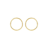 9ct Gold Endless Hoop Earrings