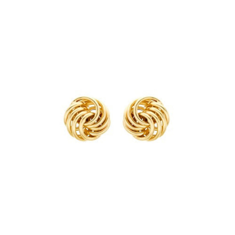 9ct Gold Knot Stud Earrings