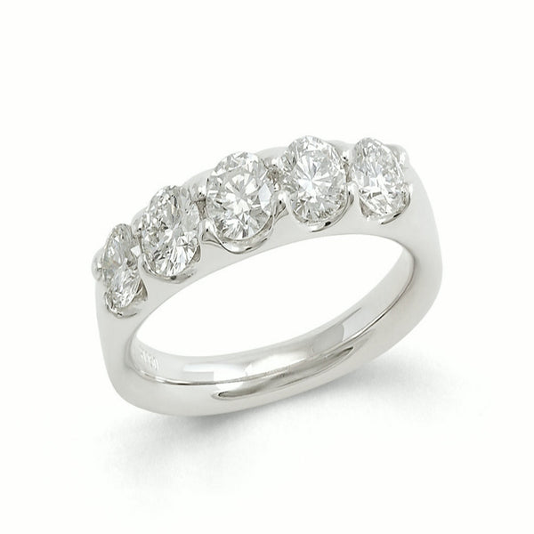 Platinum Five Stone Diamond Ring