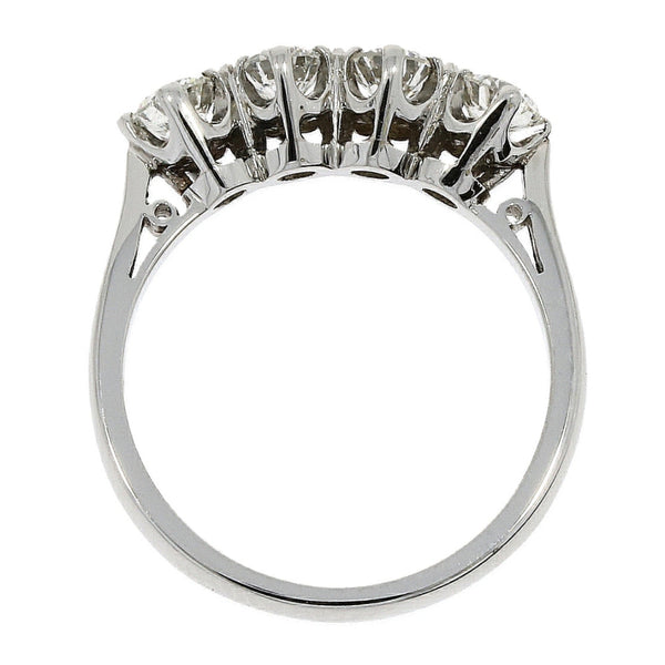 Platinum Four Stones Diamond Ring