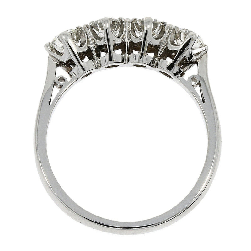 Platinum Four Stones Diamond Ring