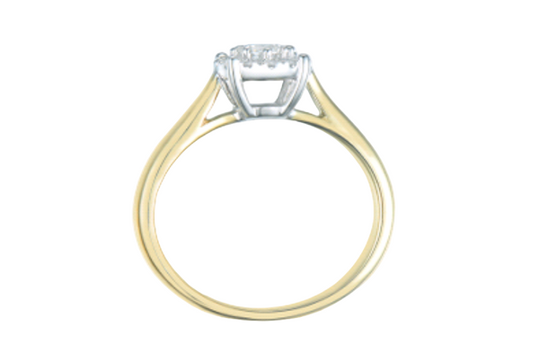 9ct Gold Cluster Diamond Ring