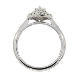 Platinum Pear Cut 0.70ct Diamond Halo Ring