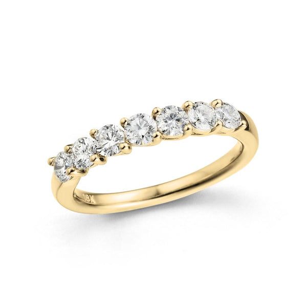 18ct Gold Seven Stone Diamond Ring