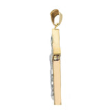 9ct Two Tone Gold Crucfix Pendant