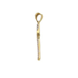 9ct Gold Cubic Zirconia Cross Necklace