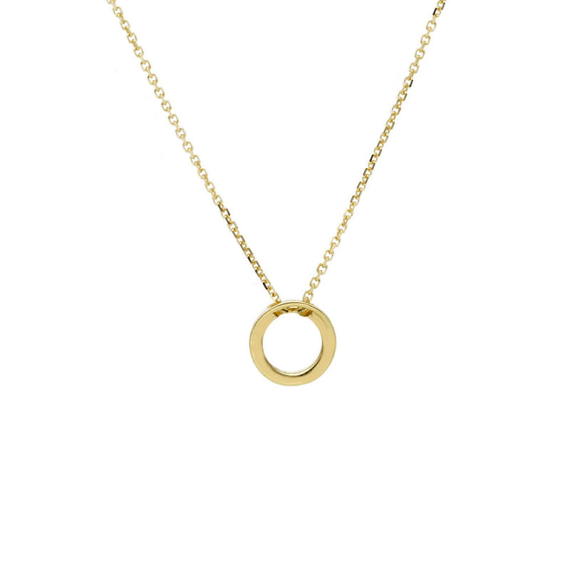 9ct Gold Open Circle Necklace
