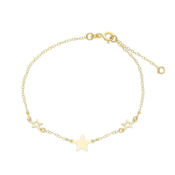 9ct Gold Stars Bracelet
