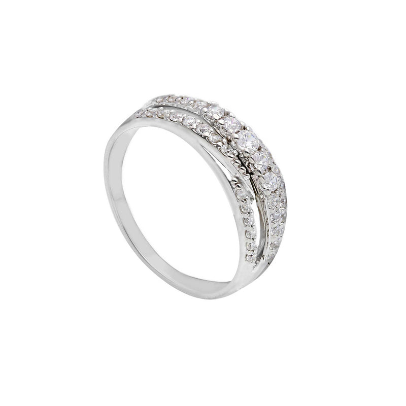9ct White Gold Cubic Zirconia Ring