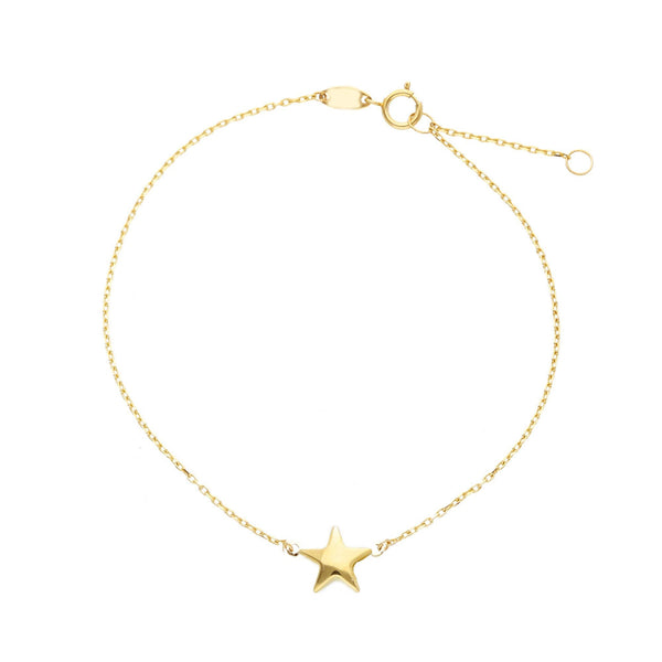 9ct Gold Star Bracelet