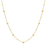 9ct Gold Bead & Ball Necklace