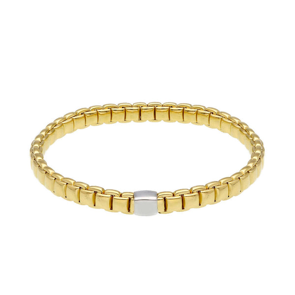 18ct Two Tone Gold Flexit Bracelet