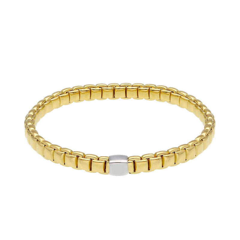 18ct Two Tone Gold Flexit Bracelet