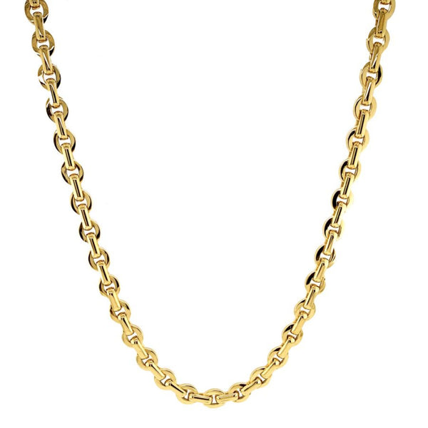 9ct Gold Round & Oval Link Necklace