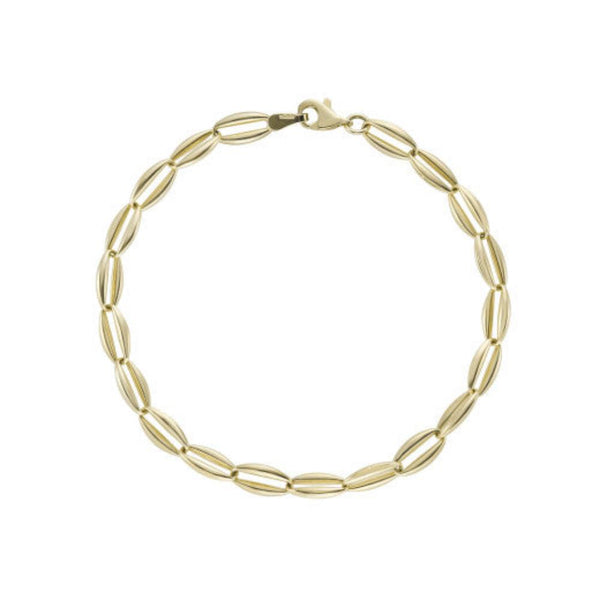 9ct Gold Oval Link Bracelet