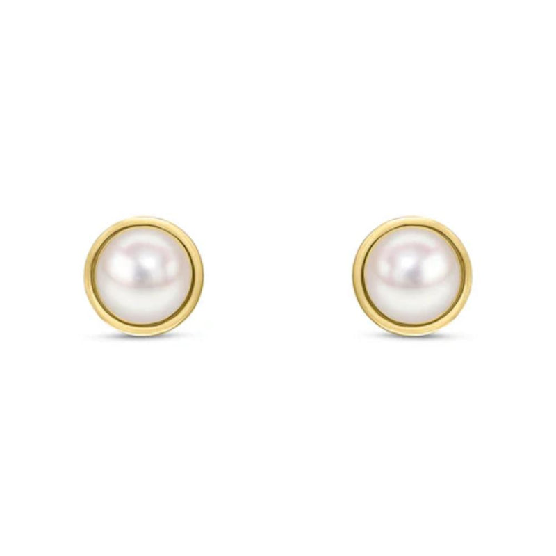 9ct Gold Freshwater Pearl Stud Earrings