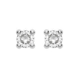 9ct Gold 6mm Cubic Zirconia Stud Earrings