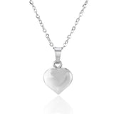 9ct Gold Puffed Heart Necklace