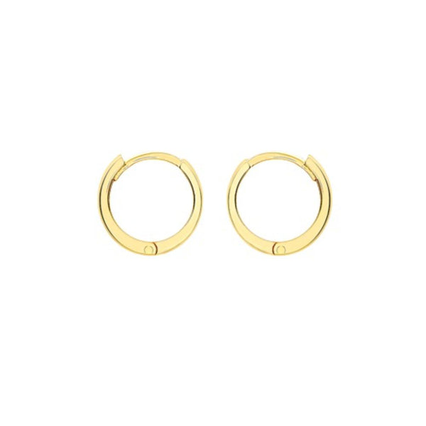 18ct Gold Huggie Hoop Creole Earrings