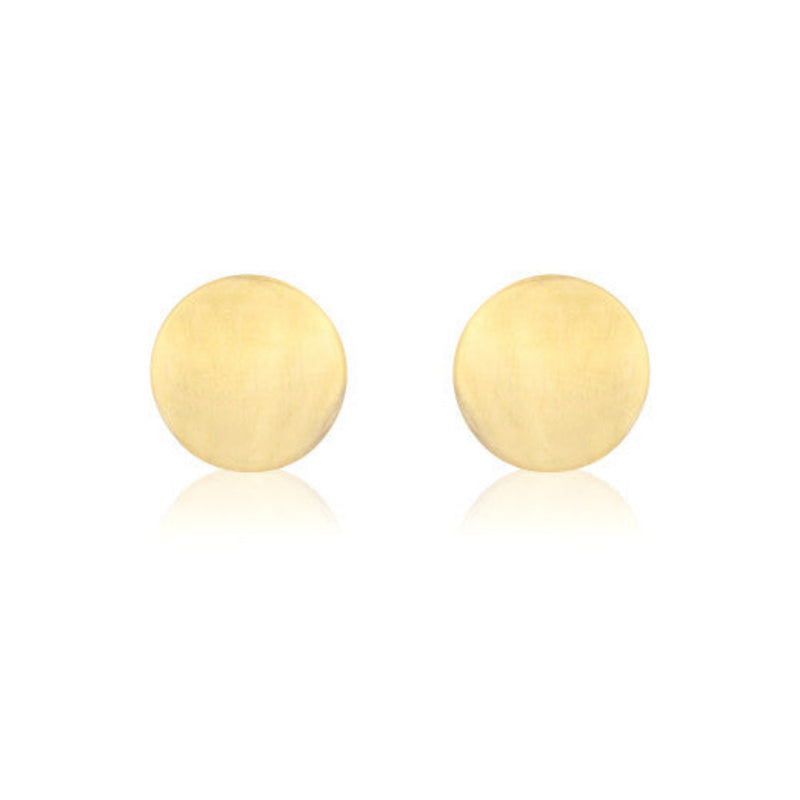 9ct Gold 6mm Round Stud Earrings