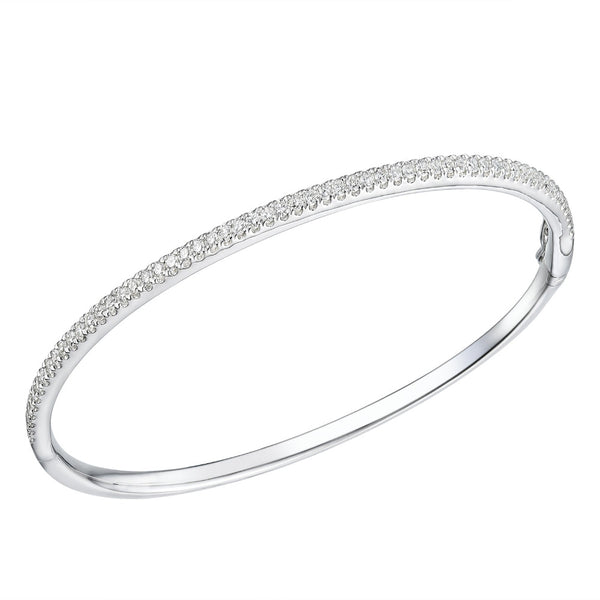 Platinum Diamond Bangle