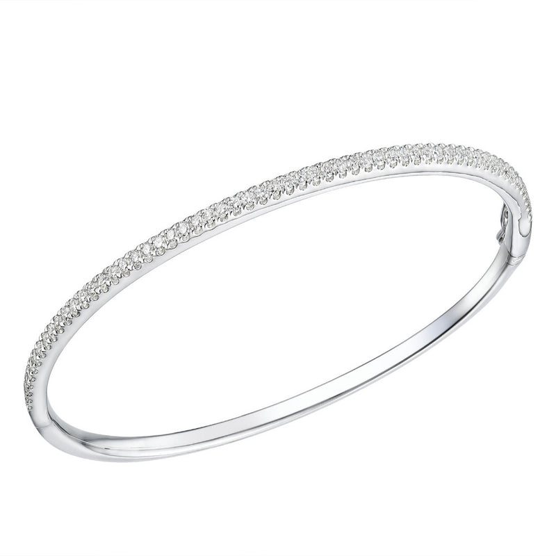 Platinum Diamond Bangle