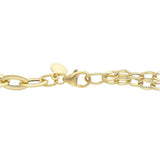 18ct Gold Double Chain Link Necklace