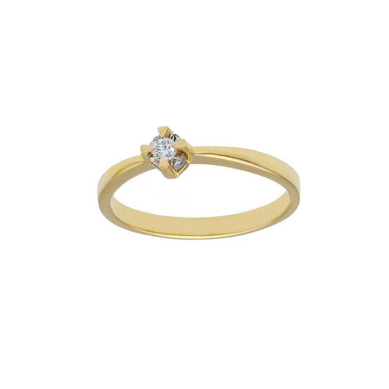 18ct Gold Diamond Solitaire Ring
