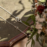 Enibas Buíochas Go Deo Silver Large Double Necklace