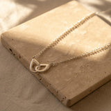 Enibas Buíochas Go Deo Silver Large Double Necklace