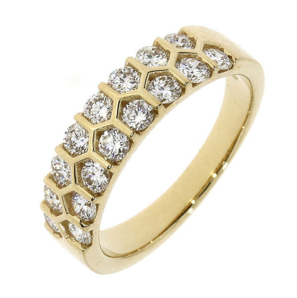 18ct Gold Two Row Diamond Ring