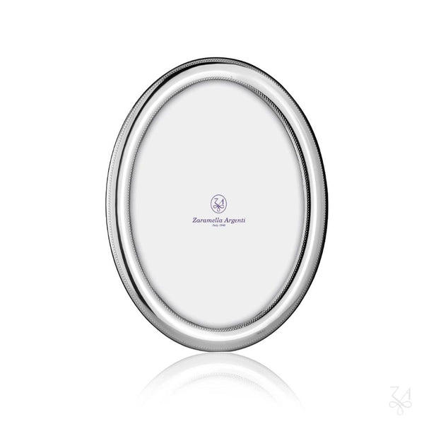 Sterling Silver St. Michel Oval Photo Frame