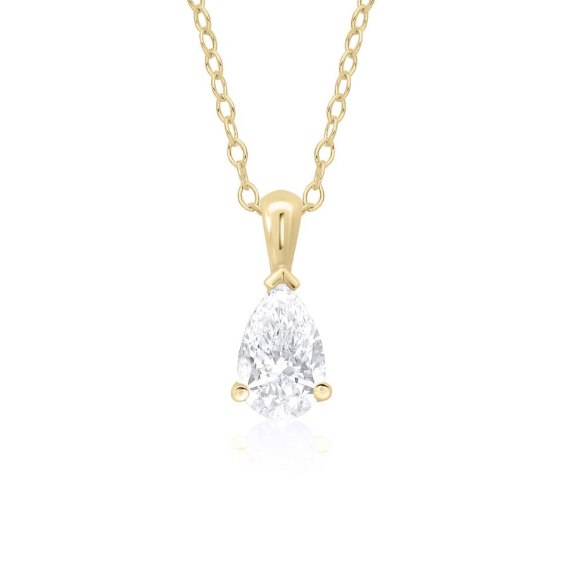 9ct Gold Lab Diamond Necklace