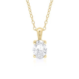 9ct Gold Lab Diamond Necklace