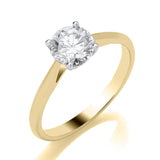 9ct Gold Lab Grown Solitaire Diamond Ring