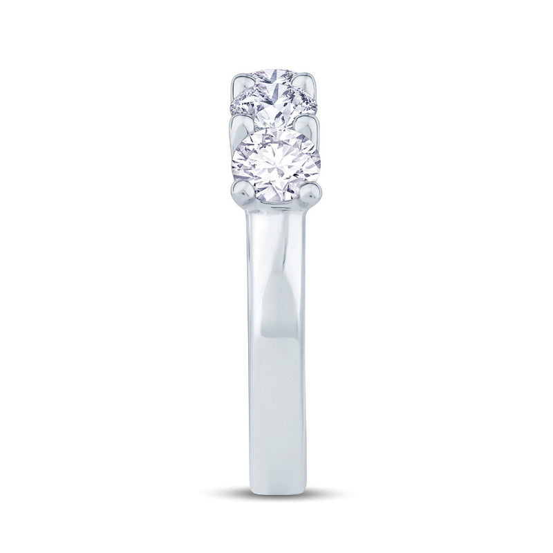 Platinum Five Stones Diamond Ring