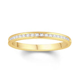 18ct Gold Round Channel Set Diamond Ring