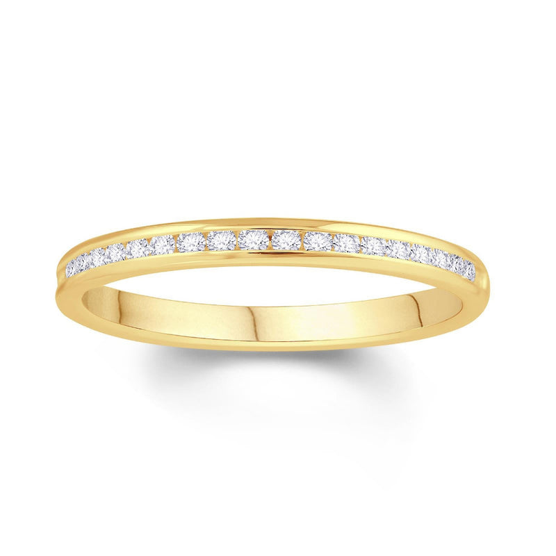 18ct Gold Round Channel Set Diamond Ring