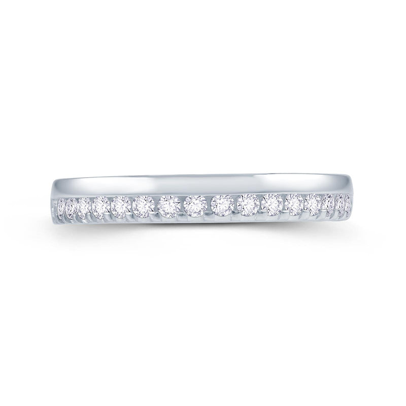18ct Gold Round Offset Claw Diamond Ring