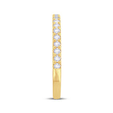 18ct Gold Split-Claw Half Diamond Ring