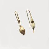 Martina Hamilton 9ct Gold Bean Ri Large Drop Earrings