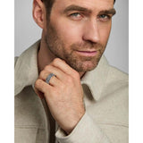 Sterling Silver Oxidised Celtic Knot Ring Band