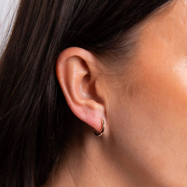 9ct Gold 13mm Huggie Earrings