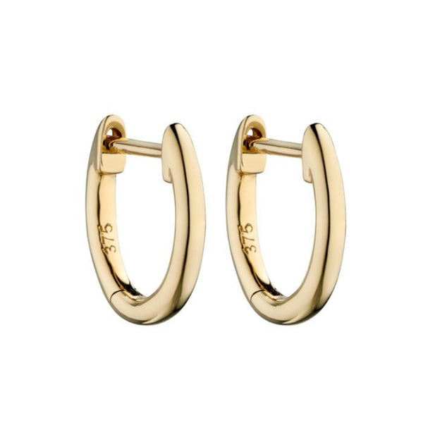 9ct Gold 11mm Huggie Earrings