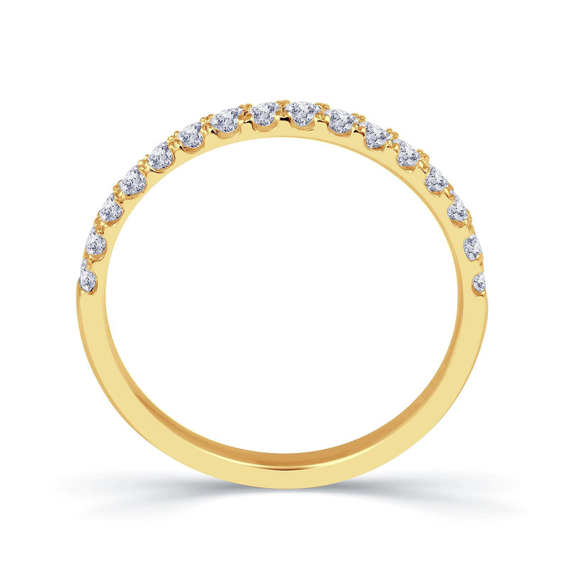 18ct Gold Round Split Claw Diamond Ring